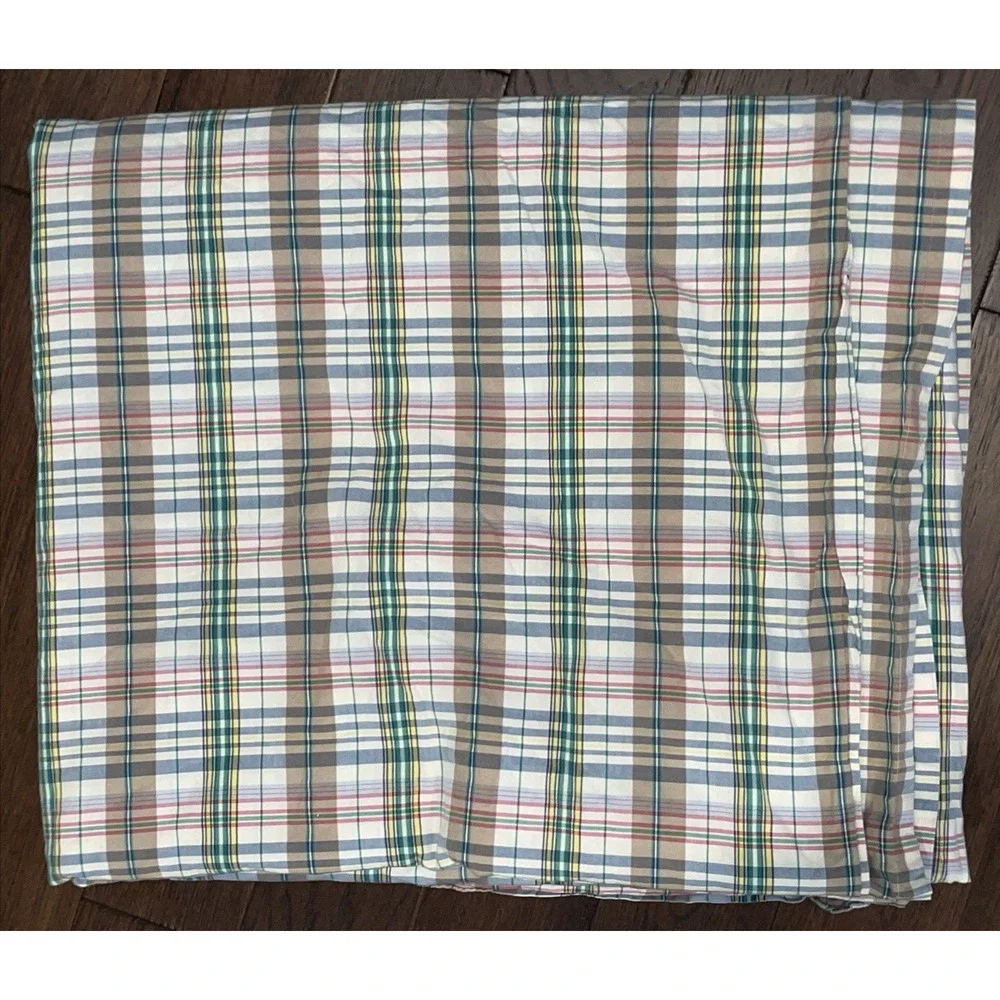 Lauren Ralph Lauren Boathouse Madras Plaid King Duvet Cover & Bed Skirt Set